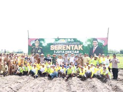 Dukung Program Presiden, Polres Kediri Kembali Tanam Jagung Seluas 60 Ha