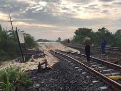 Banjir di Grobogan Rendam Rel, 4 Perjalanan KA Dibatalkan