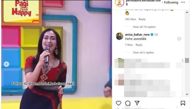 Iis Dahlia salah lirik dikomentari Anisa Bahar