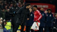 Amad Diallo - Man United. Cedera pergelangan kaki sejak 14 Februari 2025, diprediksi absen hingga 25 Mei 2025. Foto: REUTERS/Phil Noble