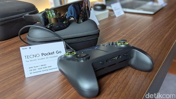 Wujud Tecno Pocket Go, Kombinasi Konsol Handheld dan Headset AR