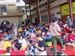 Korban Kebakaran Kemayoran Gempol Diungsikan ke Posko Polres Jakpus