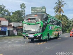 2 Bus PAUD Purworejo Tabrakan di Kulon Progo gegara Pemotor Zig-zag