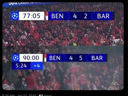 Barca mampu bangkit lewat tiga gol di menit-menit akhir pertandingan untuk membalikkan keadaan. Foto: dok. Internet/X (Twitter)