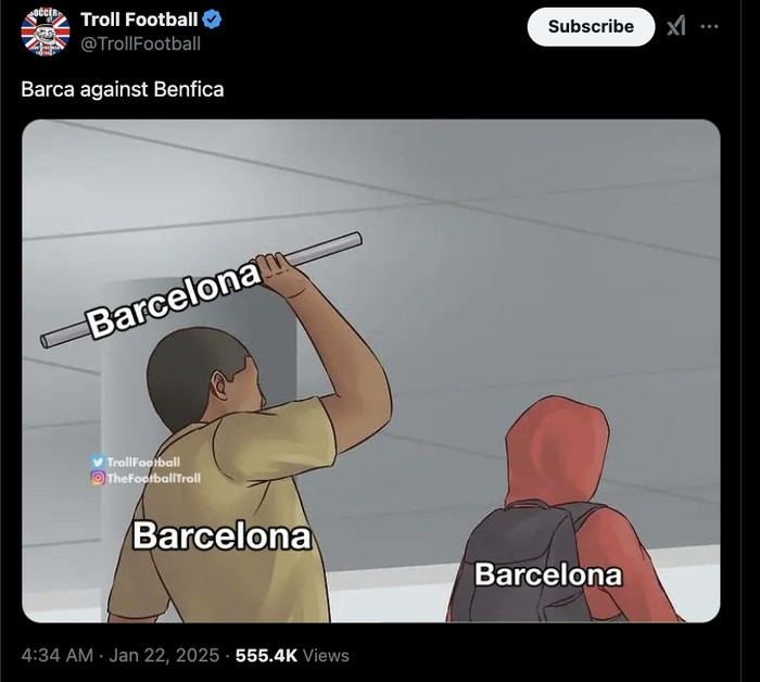 Meme Benfica vs Barcelona Meme Benfica vs Barcelona