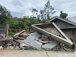 Penampakan Kerusakan Rumah Imbas Tanah Gerak di Ratamba Banjarnegara