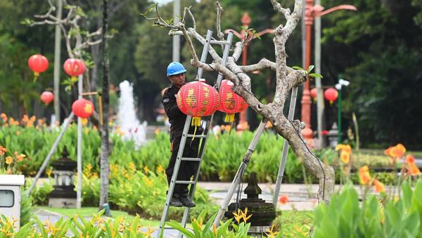 Suasana Jelang Imlek di Bali