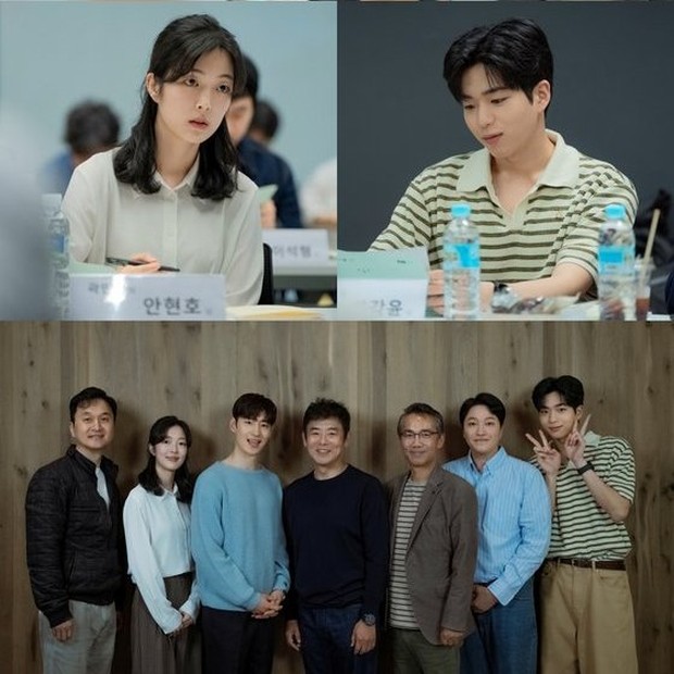 Pembacaan naskah Ahn Hyun Ho dan Cha Kang Yoon/ Foto: JTBC