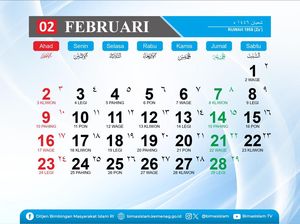 Kalender Hijriah Hari Ini 16 Februari 2025, Cek Konversinya di Sini! Kalender Hijriah Hari Ini 16 Februari 2025, Cek Konversinya di Sini!