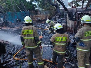 Sejumlah Lapak hingga Kontrakan di Priok Kebakaran, Dipicu Korsleting