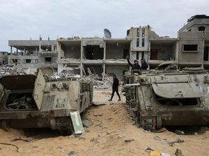 Potret Tank Israel Jadi Rongsokan di Gaza Potret Tank Israel Jadi Rongsokan di Gaza