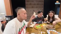 Potret Sule Makan Mie hingga Rujak Bareng Rizky Febian dan Mahalini