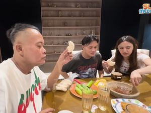 Potret Sule Makan Mie hingga Rujak Bareng Rizky Febian dan Mahalini