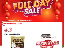 Kopi ABC Susu Banting Harga di Transmart Full Day Sale Pekan Ini