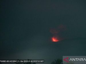 Gunung Ibu di Malut Erupsi, Muntahkan Abu Vulkanik Setinggi 500 Meter Gunung Ibu di Malut Erupsi, Muntahkan Abu Vulkanik Setinggi 500 Meter