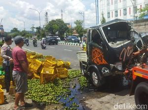 Korban Laka Pikap Muatan Jeruk Terguling di Prambanan Akhirnya Meninggal