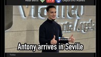 Real Betis mendadak menang saat Antony datang. Padahal belum main! Foto: dok. Internet/X (Twitter)