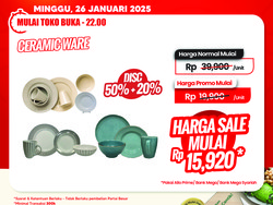 Buruan Merapat! Beli Piring-Gelas di Transmart Full Day Sale Murah Banget