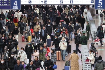 Begini Suasana Puncak Mudik Libur Imlek di Beijing