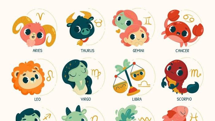 Ilustrasi zodiak Ilustrasi zodiak