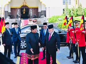 Prabowo Kunjungi Istana Negara Malaysia, Disambut PM dan Sultan Ibrahim