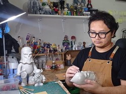 Ngalam Mbois: Art Toys Kece Karya Rino Bikin Artis Rapper Kepincut