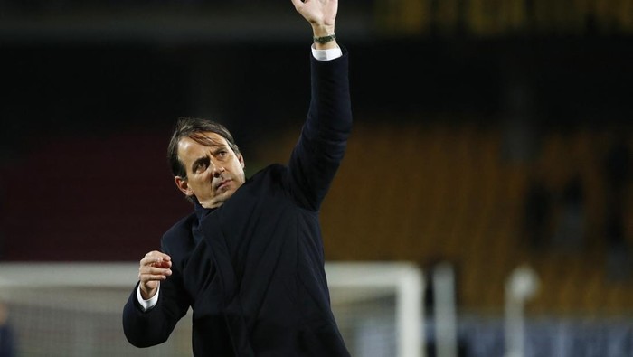 Soccer Football - Serie A - Lecce v Inter Milan - Stadio Via del mare, Lecce, Italy - January 26, 2025 Inter Milan coach Simone Inzaghi reacts after the match REUTERS/Alessandro Garofalo