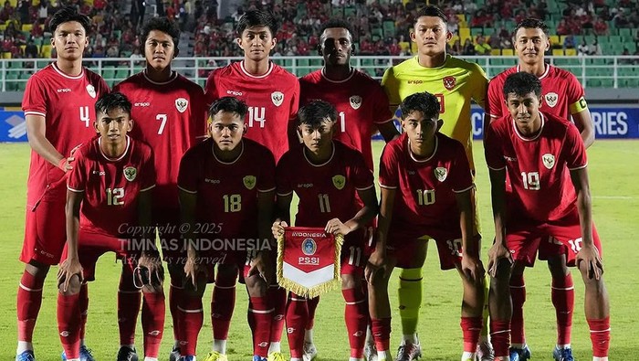 Timnas Indonesia U-20 di Mandiri U-20 Challenge Series 2025.