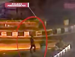 Pelaku Perusakan Pot di Kalibanteng Ditangkap, Diduga ODGJ