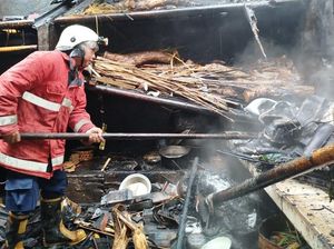 Dapur Warga Karangasem Terbakar gegara Lupa Matikan Kompor