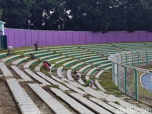 Stadion Galuh Ciamis Bersolek Jelang Babak 6 Besar Liga Nusantara Stadion Galuh Ciamis Bersolek Jelang Babak 6 Besar Liga Nusantara