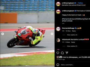 Aksi Murid-murid Valentino Rossi Latihan di Sirkuit Mandalika Aksi Murid-murid Valentino Rossi Latihan di Sirkuit Mandalika
