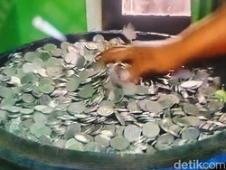 Tabung Koin di Drum 8 Tahun, Pria di Sukabumi Panen Rp 70 Juta!