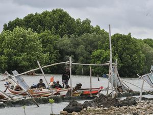 KLH Segel Pagar Laut di Pesisir Tarumajaya Bekasi KLH Segel Pagar Laut di Pesisir Tarumajaya Bekasi