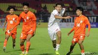 Indonesia U-20 Vs India U-20 : Garuda Muda Menang Telak 4-0