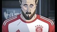 Wah, fans Bayern ini malah seperti tidak pede jika timnya berjumpa Man City. Sampai-sampai pasang meme Harry Kane pasrah tanpa trofi lagi. Foto: dok. Internet/X (Twitter)