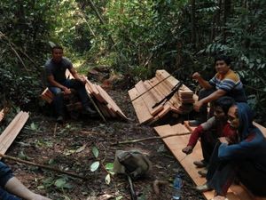 7 Perambah SM Rimbang Baling Ditangkap, Kayu Olahan-Mesin Potong Disita 7 Perambah SM Rimbang Baling Ditangkap, Kayu Olahan-Mesin Potong Disita