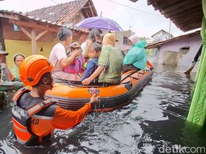Sungai Bremi Pekalongan Meluap, 8 Kelurahan Kebanjiran