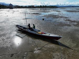 Potret Pendangkalan Laut di Pantai Madra Kolaka