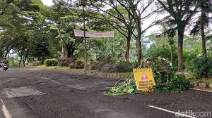 Potret Jalan Lingkar Barat Kepanjen Malang Berlubang Saat Musim Hujan