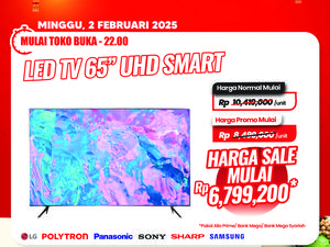 TV LED 65 UHD Diskon Gede di Transmart Full Day Sale
