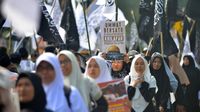 Penampakan Long March Aksi Bela Palestina di Padang