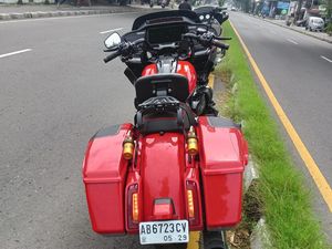 Brakk! Moge Harley-Davidson Tabrak Vario di Ring Road Sewon Bantul