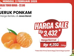 Jeruk Ponkam Diskon Gede-gedean di Transmart Full Day Sale