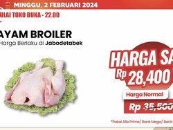 Ayam Broiler Banting Harga di Transmart Full Day Sale, Buruan Borong!