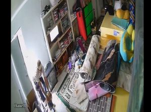 Video CCTV Aksi Pembobolan Toko di Makassar Oleh Seorang Buruh Harian