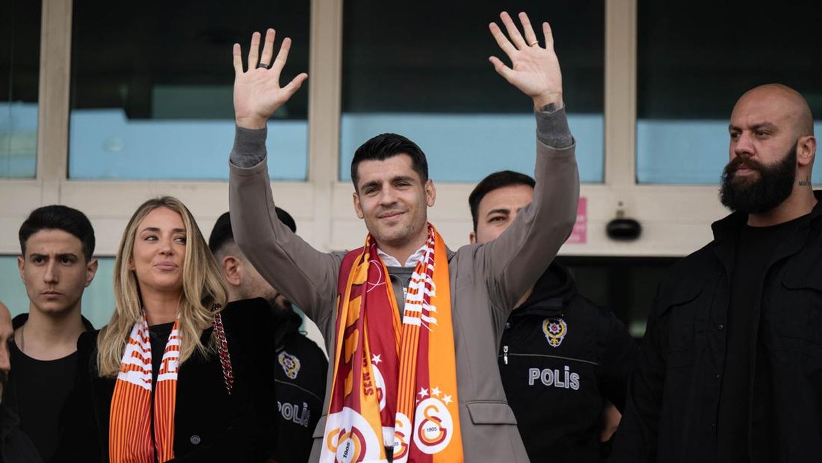 Alvaro Morata menjadi pemain Galatasaray. (Foto: Anadolu via Getty Images/Anadolu)