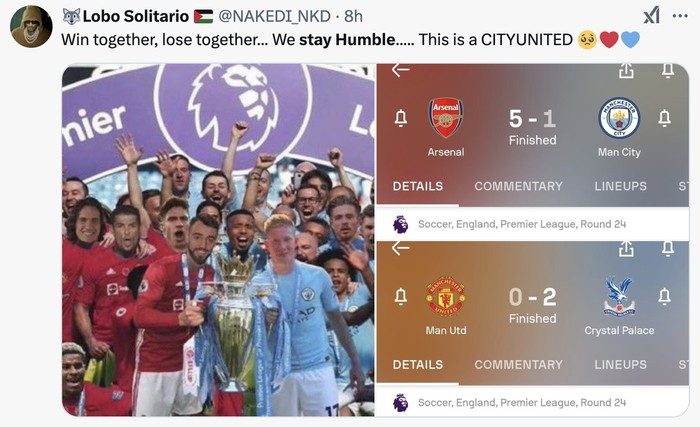 Meme Erling Haaland diminta stay humble di markas Arsenal.