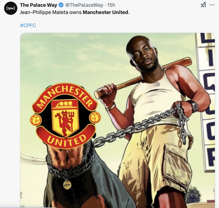 Meme Manchester United Meme Manchester United balik ke posisi 13 usai dikalahkan Crystal Palace.