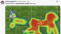 MU menelan kekalahan dari Crystal Palace meski tampil dominan selama 2x45 menit. Ampun, deh! (Foto: Twitter)